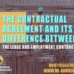 Contractual Agreement difference Lease Employment Contract